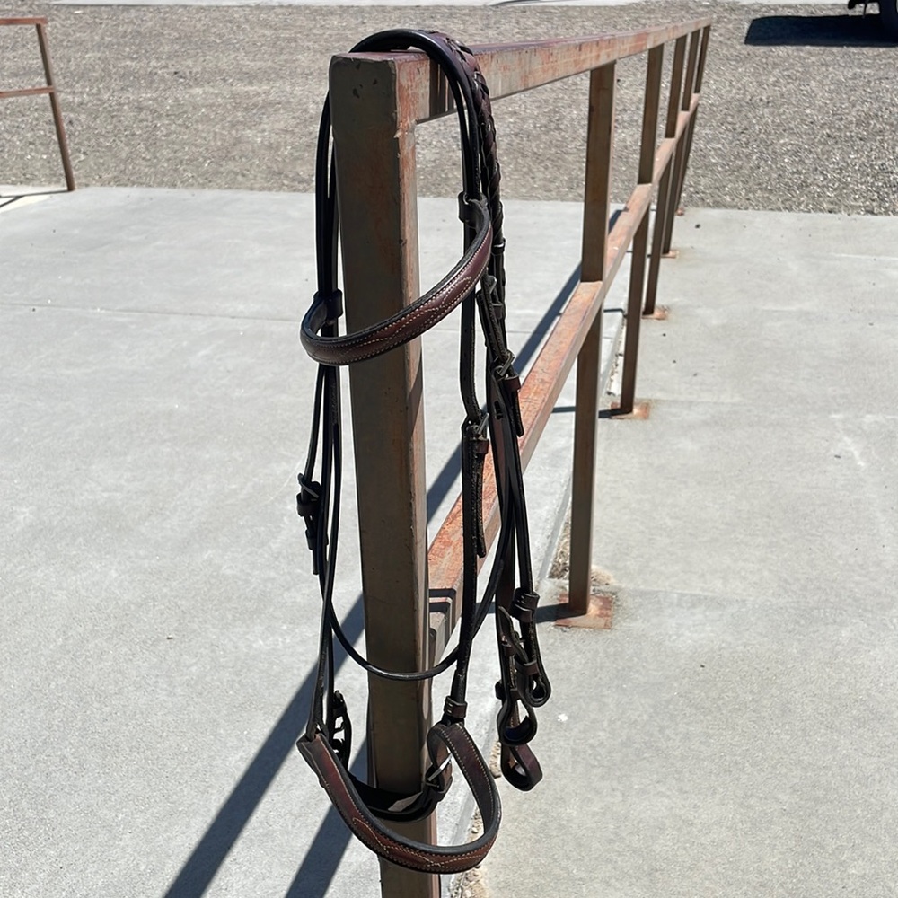 English show bridle and reins cob size